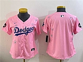 Women's Los Angeles Dodgers Blank Pink 2025 Tokyo Series Limited Stitched Jersey,baseball caps,new era cap wholesale,wholesale hats
